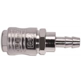 Snelkoppeling met slangtule voor luchtgereedschap