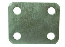 Stroppenplaat voor U beugels en bouten