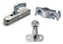 Disselkoppelingen en hulpkoppelingen voor de aanhanger