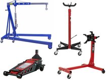 Garagekrikken - Transmissiekrik - Motorkraan - Motorbokken