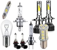 Autolampen - gloeilampen - halogeenlamp - ledautolamp