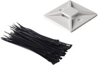 Tiewraps - kabelbinders en plakzadel