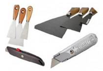 Werkmes - plamuurmes en schrapers