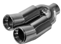 Sierstuk rvs dubbel uitlaat