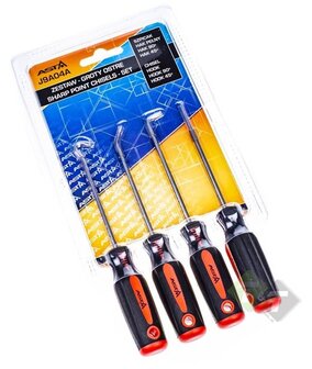 Haken set - Haakgereedschap - 4 delig - O-ringen verwijder set - ASTA