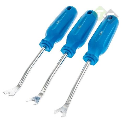 Clip verwijderaar set - Koevoet - 6 delig - Bekleding clip tangen set - SATRA
