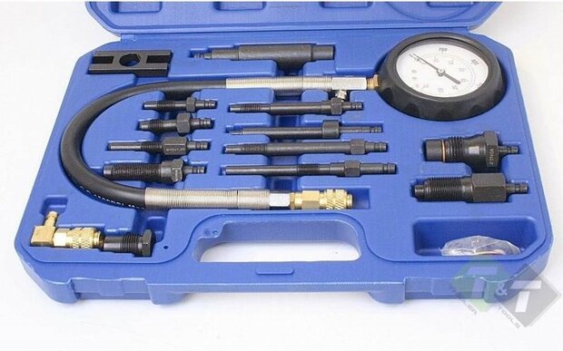 diesel compressie meter, drukmeter, compressietester, compressie tester, druk meter