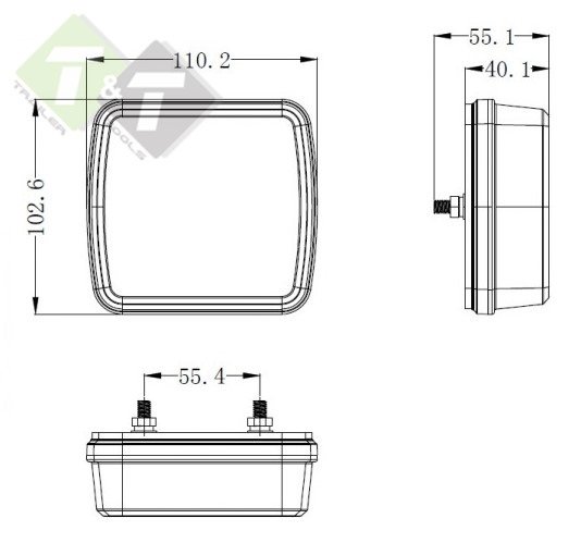 ledlamp, ledverlichting, aanhangerverlichting, trailerlamp, achterlamp, achterverlichting