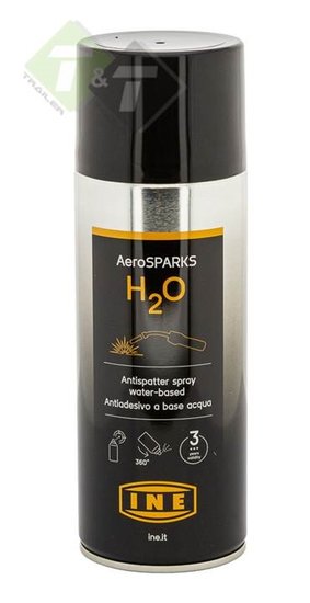 Antispatspray aerosparks waterbasis, Las spray 400 ml, INE, Spray and Shine, Bandenspuit, Bandenwax, Banden wax, Autoband wax,
