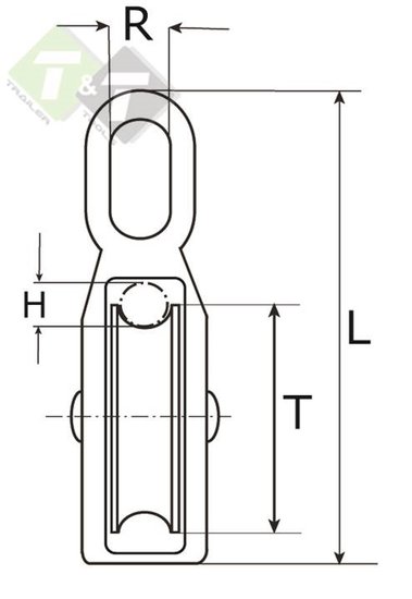 katrol enkel met nylon rol, katrol dubbel, katrollen, katrol, dubbelkatrol