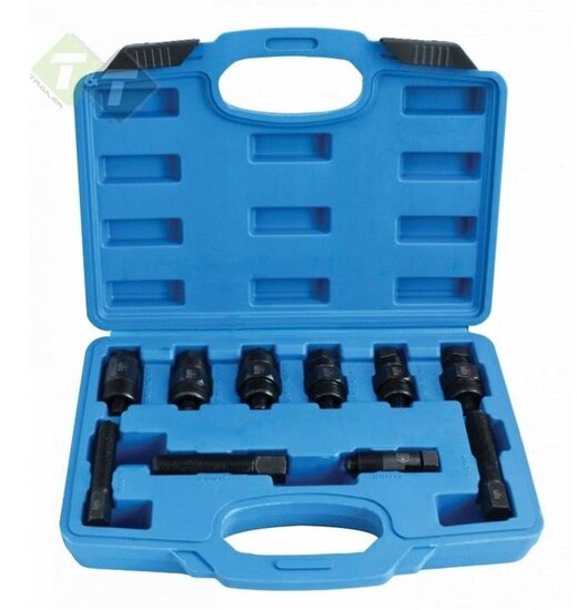 Motorfiets vliegwieltrekker set - 10 delig - Vliegwiel trekker - SATRA