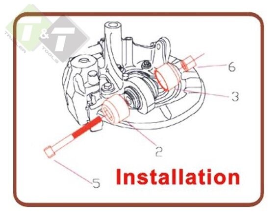 BMW Silentlager (de)montageset - Kogelgewricht demontage - BMW 5 serie E39 en 7 serie E38 - ASTA