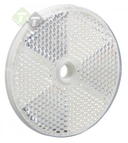 Witte reflector - Ronde reflector - 85mm - E20 keurmerk