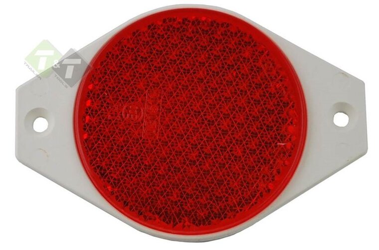 Rode reflector - Ovaal reflector - 117 x 80mm - E20 keurmerk