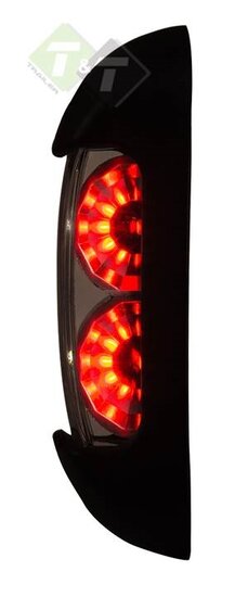 Breedtelamp - Rood en Wit - 12 tot 24 volt - Ledlamp - Horpol