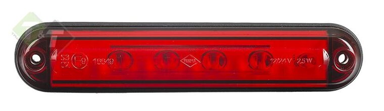 Remlicht - Zijmarkeringslamp - 12/24V - Stop ledlamp - Rood - Horpol