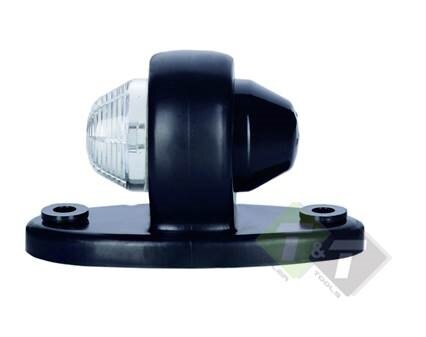 Zijmarkeringslamp Wit - Contour lamp - 1 LED - 12/24 Volt - Horpol