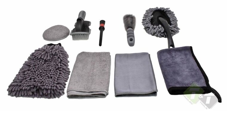 Auto poets set - Detailing accessoires set - Poetspads - 9 delig - SATRA
