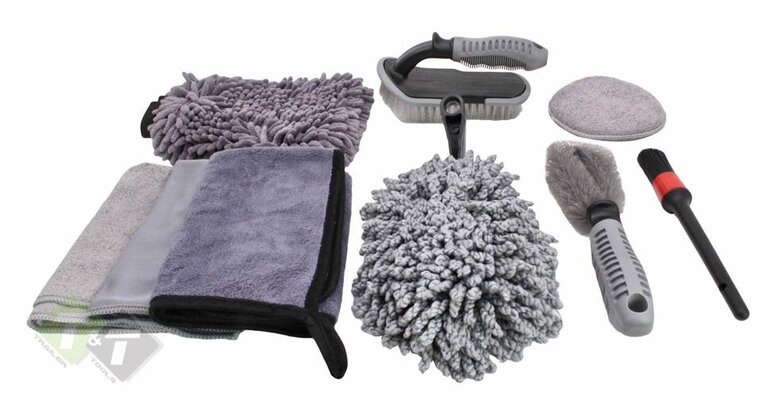 Auto poets set - Detailing accessoires set - Poetspads - 9 delig - SATRA