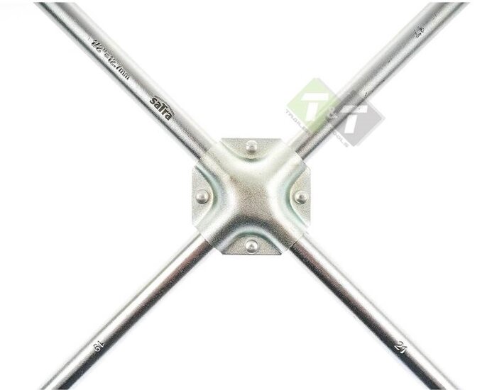 Kruissleutel - 1/2 duim en 17/19/21mm - Wielsleutel - SATRA