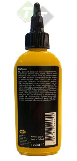 Ketting en derailleurolie Biotec, 100ml inhoud, Kroon Oil