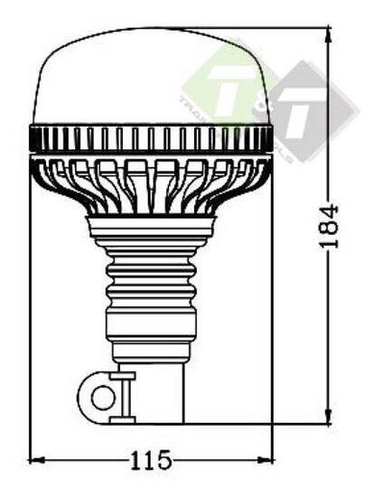 Zwaailamp LED Oranje - 36x LED - Waarschuwingslamp - Flex - 12/24V