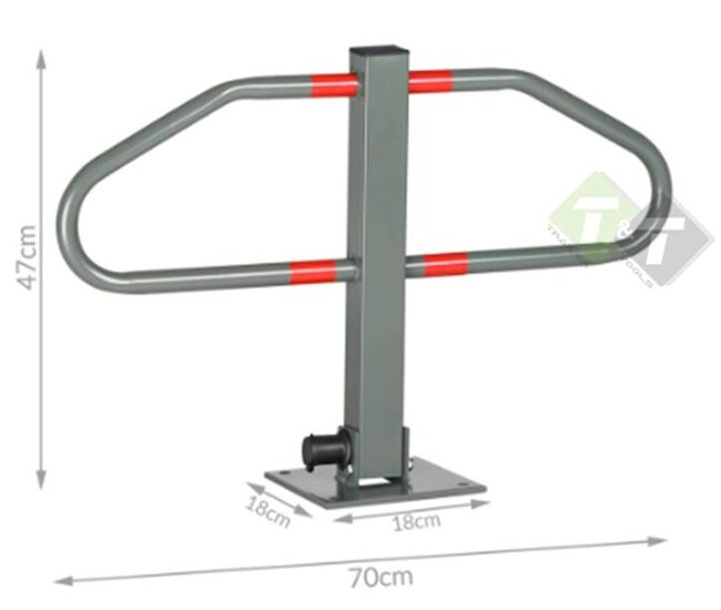 Parkeerbeugel klapbaar - Parkeerstop met slot - Parkeer stop beugel