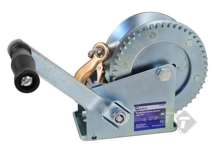 Handlier ongeremd - 1800Lbs(850KG) - 10 meter staalkabel - GEKO