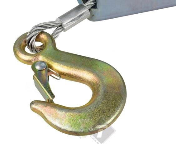 Handlier ongeremd - 2500Lbs(1150KG) - 10 meter staalkabel - GEKO