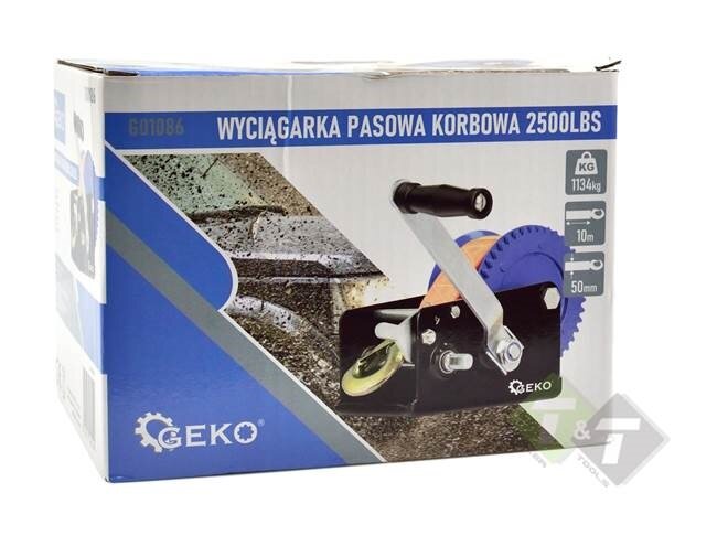 Handlier ongeremd - 2500Lbs(1133KG) - 10 meter band - GEKO