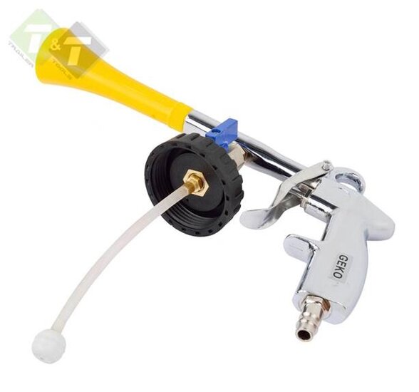 Vloeistofspuit - 1 Liter - Luchtreinigingspistool met reservoir - GEKO