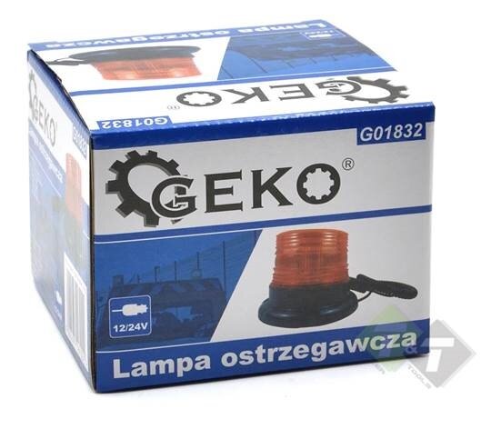 Zwaailamp 12LED Oranje - Waarschuwingslamp - Magneet - 12/24V - GEKO