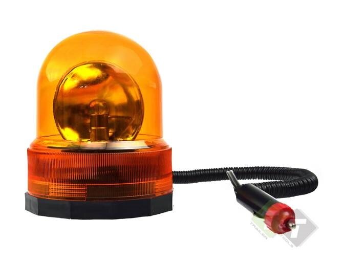 Zwaailamp Gloeilamp - Oranje - Magnetisch - 12V - GEKO