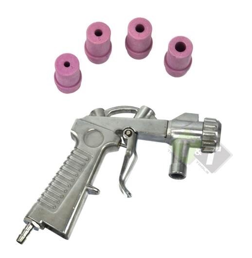 Zandstraalpistool met keramische koppen - Voor 90/220/350 liter - Zandstraal pistool - GEKO