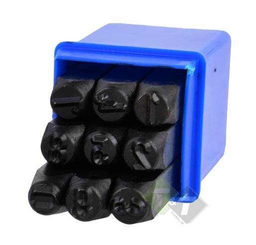 Slagcijfers 8mm - 9 dlg - Slag cijfer - Slag stempels - GEKO