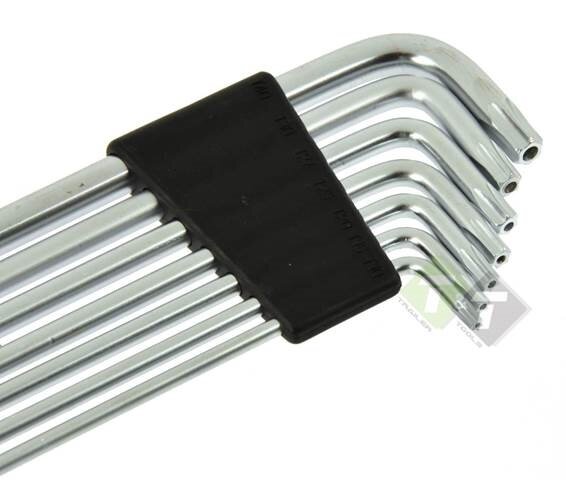 Torxsleutel set met gat - Torx sleutels - 7 delig - Korte sleutels - T10 tot T40 - GEKO