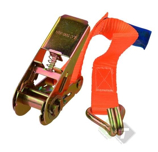 Spanband - Sjorband 1 Ton - 6 meter met ratel - GEKO
