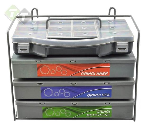 O-ringen assortiment set met rek - O ringen - 900 delig - Verschillende maten - GEKO