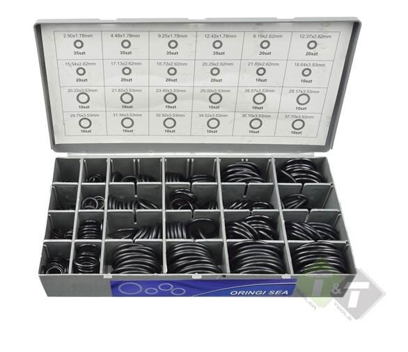 O-ringen assortiment set met rek - O ringen - 900 delig - Verschillende maten - GEKO