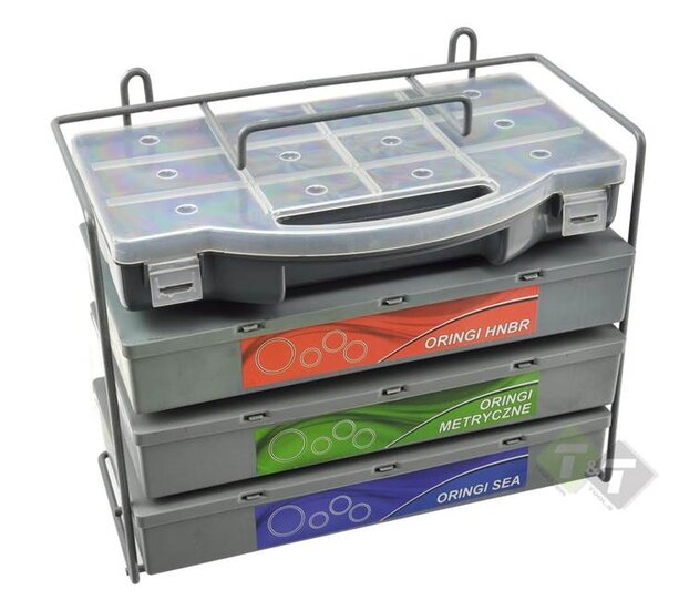 O-ringen assortiment set met rek - O ringen - 900 delig - Verschillende maten - GEKO