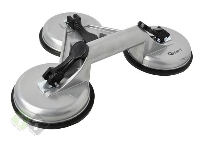 Aluminium zuignap drievoudig - Magic Puller - 115mm - Heffer - Raamdrager - GEKO
