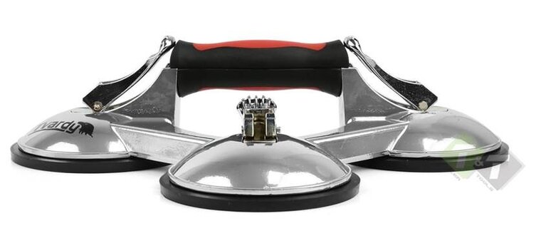 Aluminium zuignap drievoudig - Magic Puller - 125mm - Heffer - Raamdrager - TVARDY