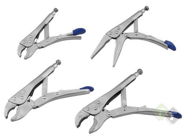 Griptang set - 4 delig - Grip tang - 125/250 mm - Klemtang set - GEKO