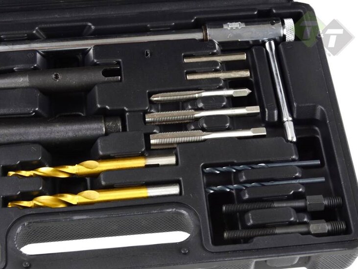 Gloeibougie verwijderingsset - M8 en M10 - Reparatie set gloei bougies - GEKO