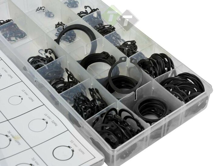 Borgring set - 300 dlg - buitenwerks assortiment - Seegerring clips - GEKO
