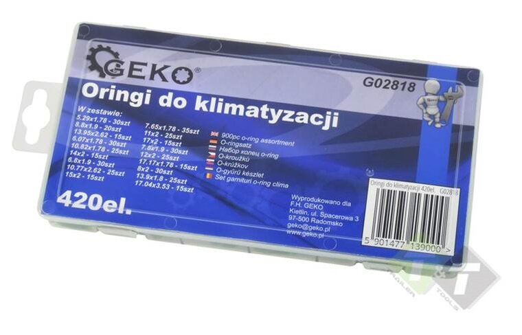 O-ringen assortiment - Groen - O ringen - afdichtingsringen 420 delig - GEKO