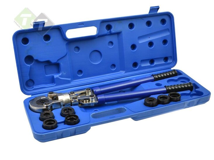 Hydraulische krimptang - 16 tot 32mm - Perstang voor PEX-AL-PEX fittingen - 6 Ton - GEKO