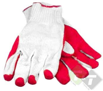 Werkhandschoenen oranje - 5 paar - L - Werk handschoen - Benson