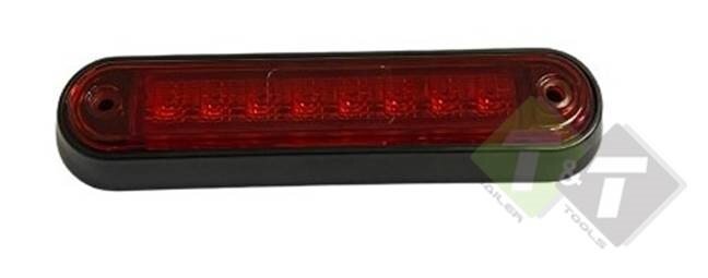 Zijmarkeringslamp - 8 LEDS - Contourlamp rood - 12/24Volt - KMR
