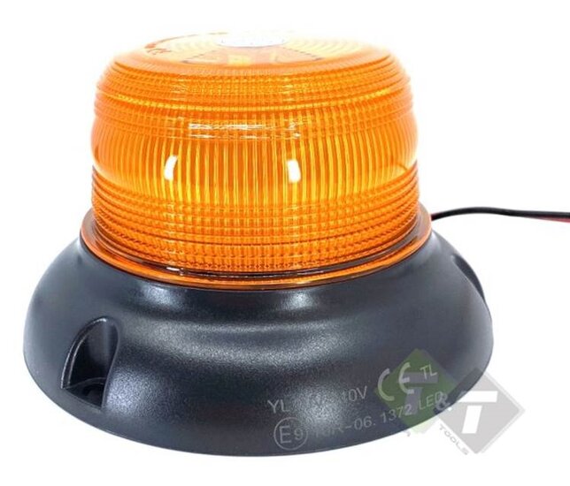 Magnetische zwaailamp LED Oranje - 24x LED - 12/24V - Waarschuwingslamp